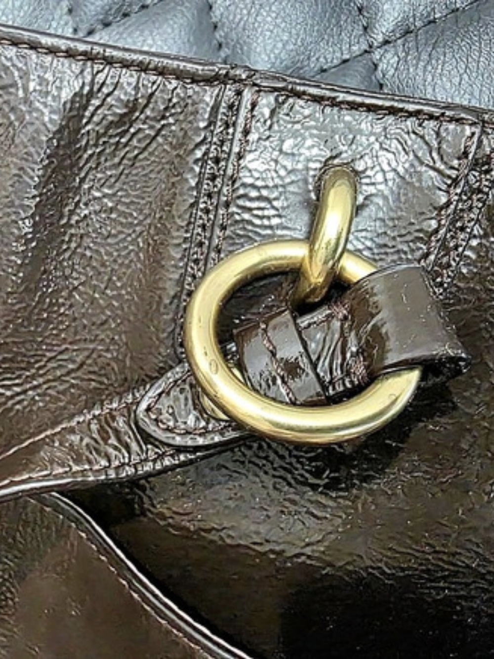 Coach Mahogony Brown Patent Leather Tote Bag - Stunning - Picture 9 of 16